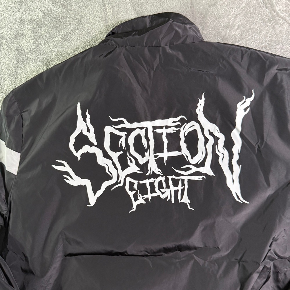 Section Eight Windbreaker Jacket Full Zip Black W… - image 6